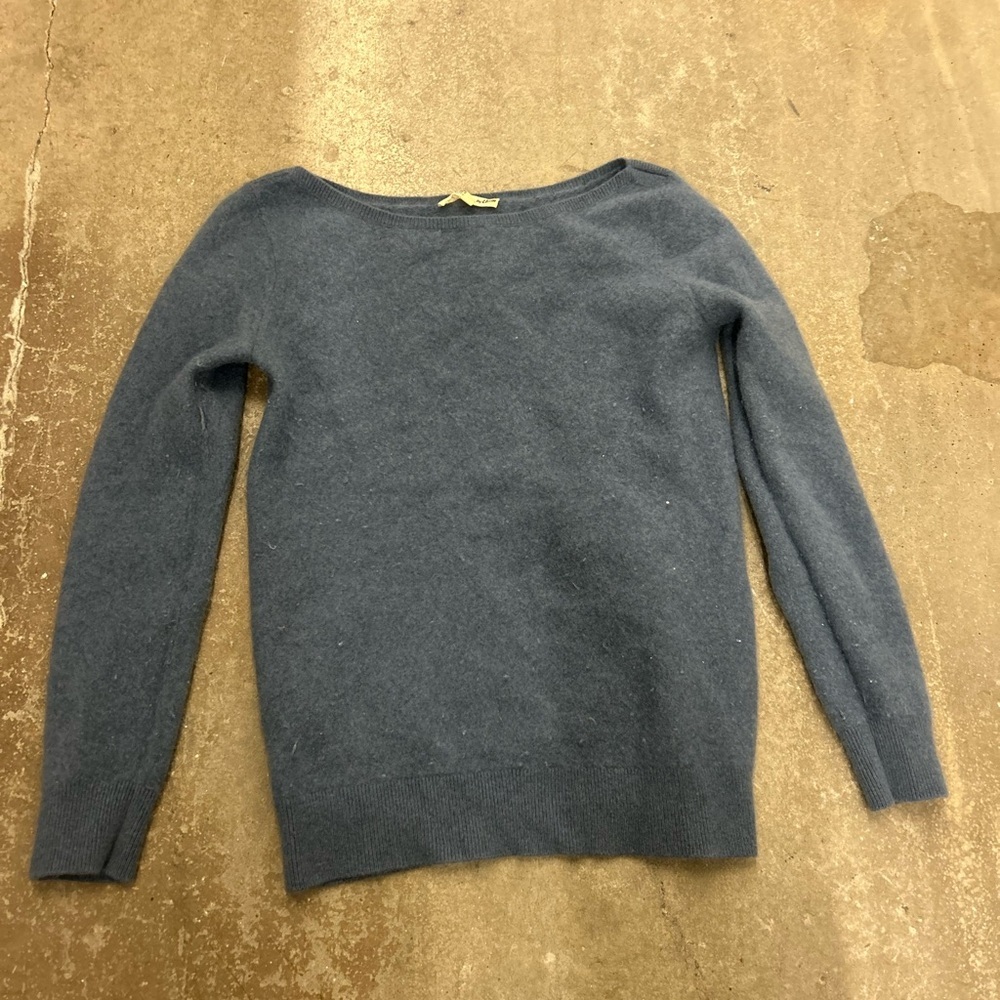 Blue Crew Neck Sweater